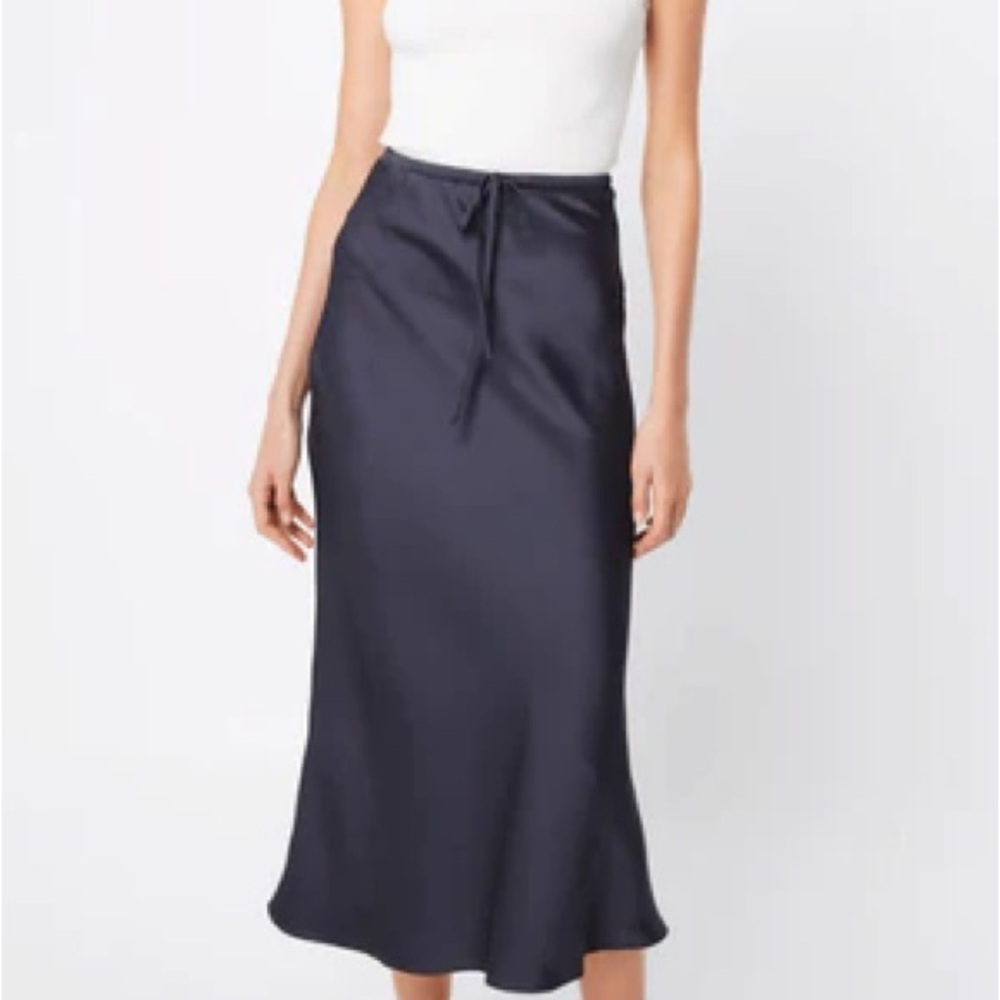 Mossman Elegant Slate Satin Skirt